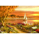 5D DIY Full Drill Diamond Painting Sunset Embroidery Mosaic Craft Kit Decor