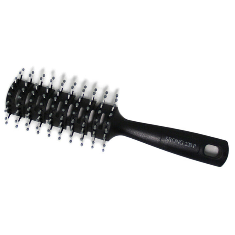 Fashion Men Hair Brush Ceramic Iron Round Comb Barber Dressing Salon Styling  Dz
