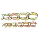 100x Spring Clip Set Water Pipe Fuel Hose Air Tube Clamp Fastener 6-22mm 10Sizes