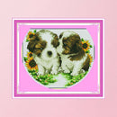 Dog Cross Stitch Kits 11CT Stamped Canvas DIY Embroidery Needlework (685)