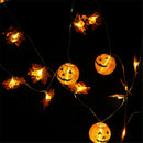 Halloween Maple Leaf Lantern Strings LED Battery Box Light Strings 20 Lights