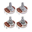 4pcs Copper Alpha A250K B500K Audio Potentiometer Pots for Electric Guitar