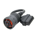 Truck Cable OBD1 to OBD2 Adapter Cable for J1939 9Pin Female to OBD2 16Pin  D6W5