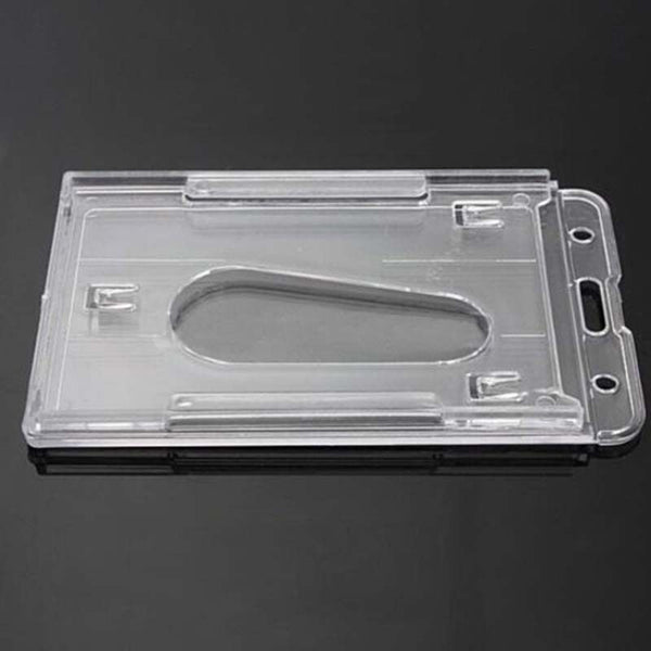 Carte d'identitÃƒÂ© en plastique porte-badge transparent ID couvercle horizonta  Gw