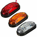 Oval Red 2 LED Trailer Truck lights Clearance Side Marker Light Car Styling New