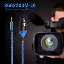 3.5mm Male to 3 Pin XLR Female Plug Connector Cable for Microphone Camera