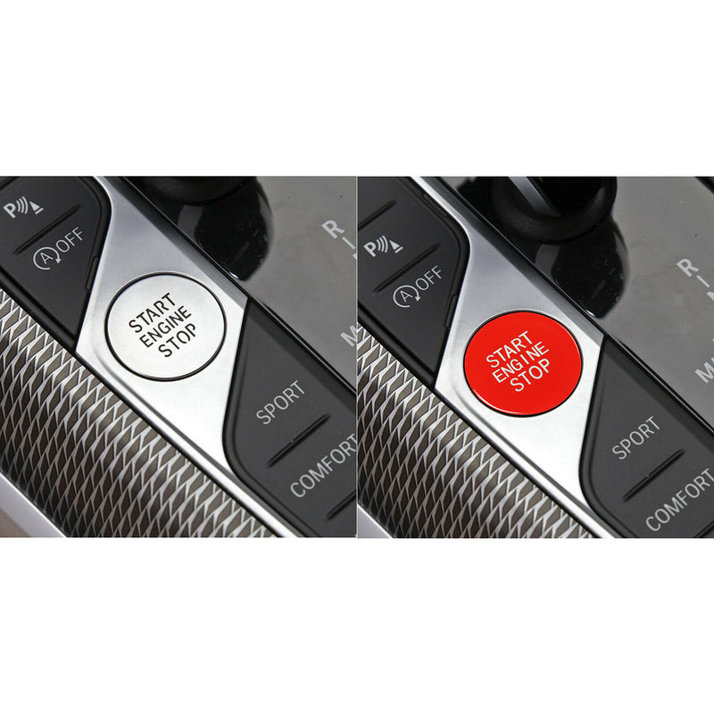 Aluminum Alloy Engine Start Stop Push Button Push Start Button Cap Decoration