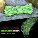 5m Survival Paracord 4mm Reflective Parachute Cord Lanyard Rope for Camping