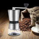 Manual Coffee Grinder, Ceramic Burr Mill with Adjustable Setting, Portable