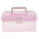 Pink Sewing Jewelry Painting Tools Box Home Storage Case Organizer w/Handle