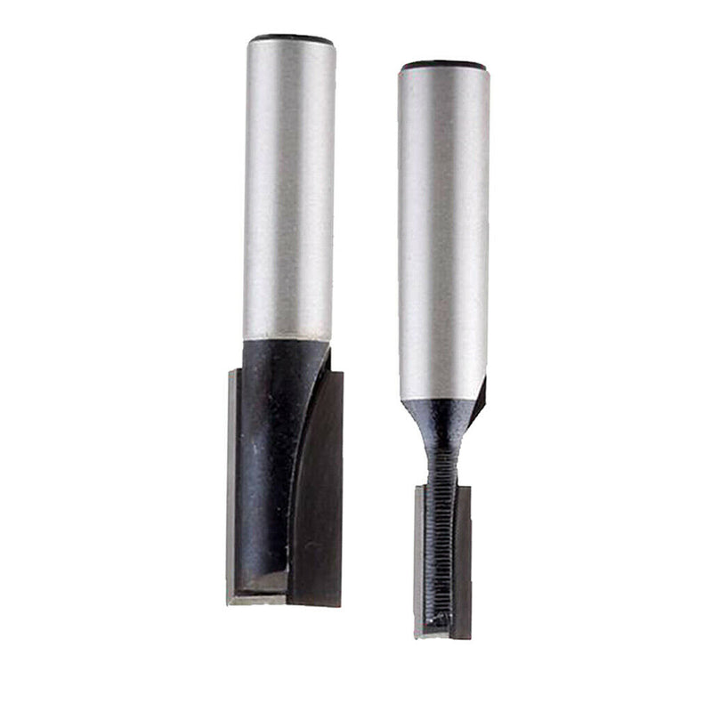 2pcs 8mm Shank Bottom Cleaning Straight/ Dado Router Bit 5mm 10mm Wood Cutting