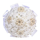 Bride Wedding Bouquet, Crystal Roses Bridesmaid Wedding Bouquet Bridal Arti