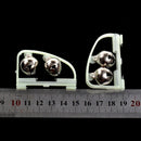 2 Pcs Glow Fishing Twin Bell Rod Clip Bait Fishing Alarm Brand New TOES