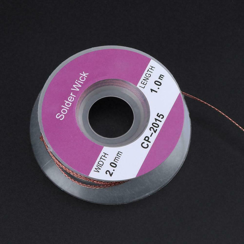 5pcs 1m 2.0mm Desoldering Braid Solder Remover Sucker Flux Wick Cable