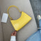 Fashion Alligator PU Handbag Women Solid Tote Elegant Shoulder Bag (Yellow)