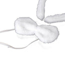 Halloween Plush Fluffy Rabbit Ears Hair Bands Bow Tie Tail Animal Bunny Cos