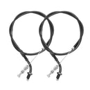 2 Pieces Durable Throttle Cable Black Motorcycle Accessories Throttle Cable M9H5