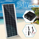 Solar Panel 25w 12v Double Usb Portable Power Bank Board External Battery C