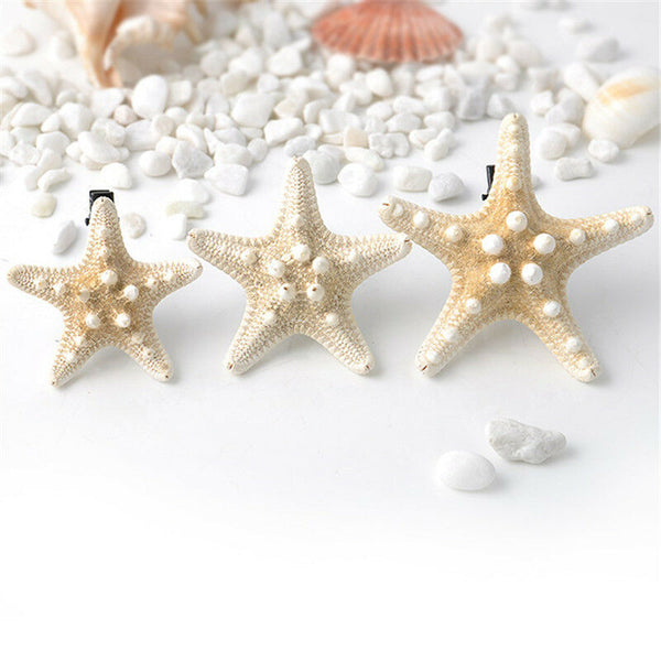 Lovely Hot Lady Girls Sweet Nice Starfish Beach Sea Star Hairpin Hair Clip one