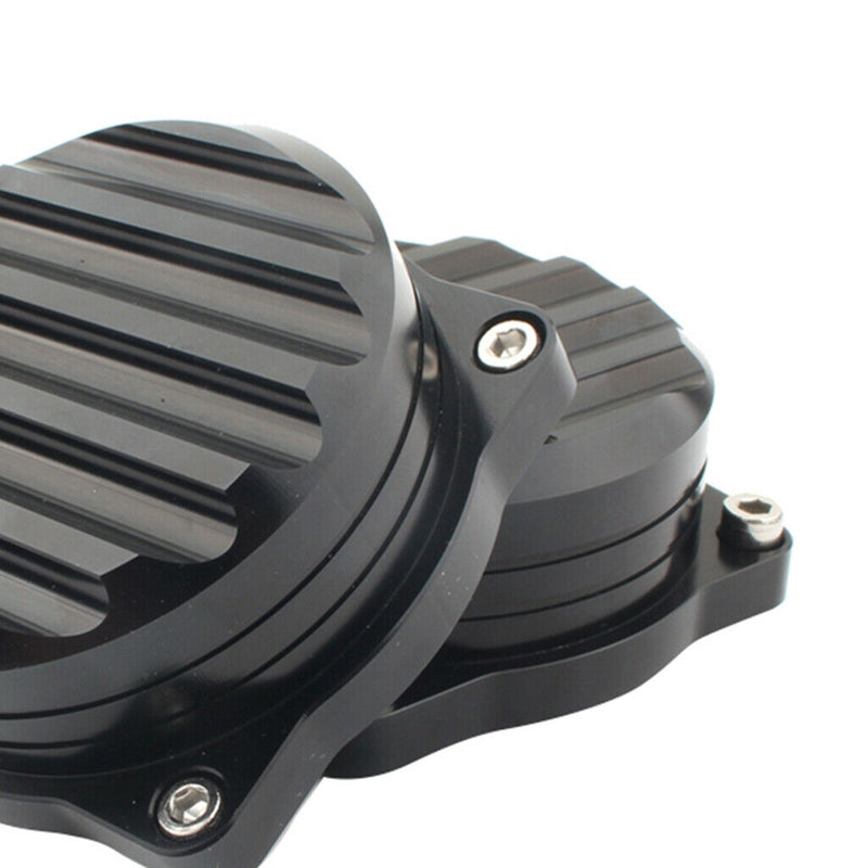 2x Motorcycle Injection Carburetor Cover Lid CNC Carb Tops for Triumph Black