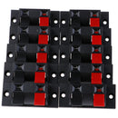 10 Pcs Spring Clip Speaker Terminal Board 2 Ports Binding Post Connector Soc- 3C