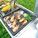 People BBQ Barbecue Aluminum Frying Grill Pan Plate Non Stick Coating Cook