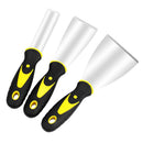 Rubber Handle Spatula Blade 1inch&2inch&3inch Stainless Steel Solid Durable