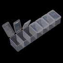 7 Days Tablet Pill Box Holder Weekly Medicine Storage Organizer Container Cas TE