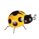 2Pcs Mini Metal Ladybug Fence Hanger Wall Hanging Outdoor Garden Decor - Red &