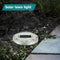 4LED Round Ground Light Waterproof Solar Underground Lamp (Cold White) A