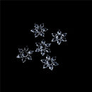 5Pcs Crystal Clear Acrylic Snowflakes Snowflake Ornaments Party Christmas Deco Z