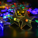 Stars 30LED Light Strings Colorful Christmas Tree Holiday Decor Solar Lamp