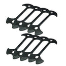 8Pcs Aluminium Alloy Fishbone Tent Stakes Pegs Wind Rope Hook Anchor Stoppe
