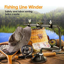 Portable Fishing Line Winder Reel Winding System Suction Cup Spooler Tool