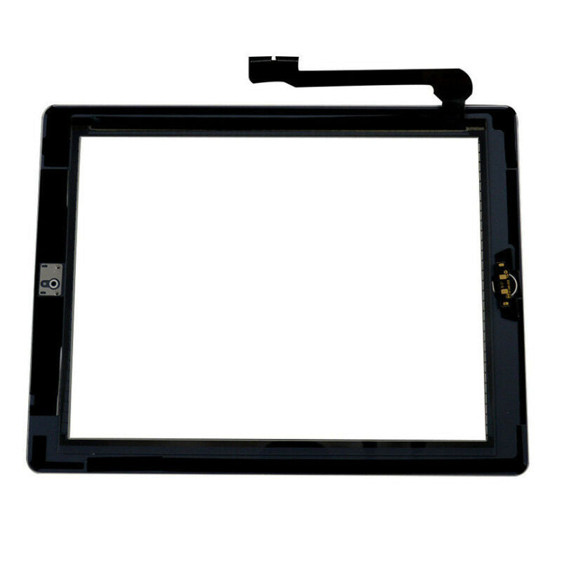 New Touch Screen Digitizer Assembly Home Button Adhesive for Pad 3/4 Black