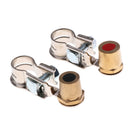 1 Pair Car Battery Terminal Connectors Clamp Clip Negative Positive For Auto Car