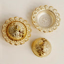 Mini Incense Cone Burner Holder Waterfall Backflow Teahouse Yoga Room Golden