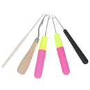 5pcs/Set Plastic Crochet Needle Braiding Latch Hook Weaving Hair Cra3c