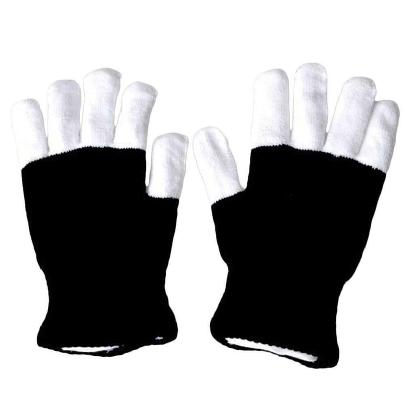 LED Light Gloves Flashing Finger Lighting Light Up Glow In the dark Rave Party