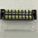 2 Pcs 8 Position Double Row Screw Terminal Covered Barrier Strip 600V 25A P4Z3