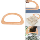 1XWooden Bag Handle Replacement DIY Bags Purse Making Handbag Shopping Tote B Kw