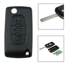 3 Buttons Complete Remote Car Flip Folding Key For Peugeot 307 407 308 607