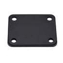 Black Chrome Plated Guitar Neck Plate with 4 Screws for Electric Fender Str