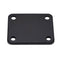 Black Chrome Plated Guitar Neck Plate with 4 Screws for Electric Fender Str