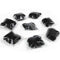 5PCs Women Ballet Dance Skating Snoods Hair Net Bun Cover Black Nylon Sexy  Z