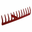 Metal 12 Tine Hand Cultivator Rake Tool Head Red