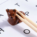 Cute plum shape ceramic chopsticks holders chopstick spoons fork stand shelf BX