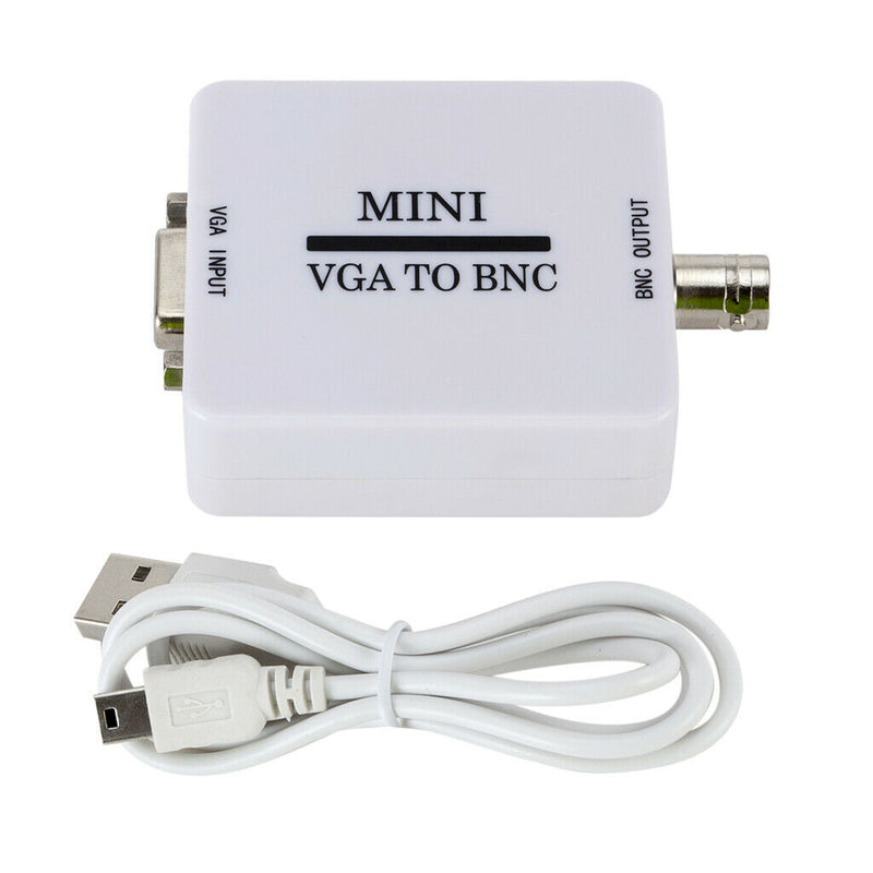 Mini VGA To BNC Video Converter Adapter Conversor Switcher For HDTV Monitor