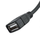 USB 2.0 female, male 90 degrees USB mini adapter 12 cm data cable