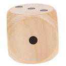 2 inch Wood Six Sided Jumbo Dice, Round Corner Dice for Poker, Mahjong,